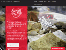 Tablet Screenshot of marrakechfoodtours.com